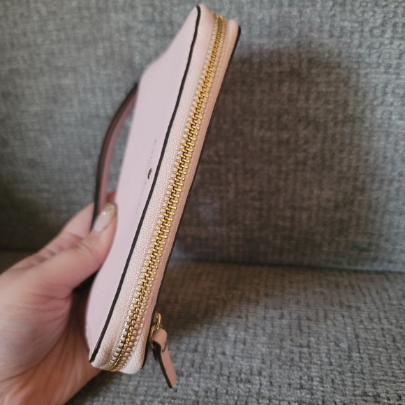 Kate Spade Pink Cedar Street Laurie Tech Leather Wristlet - Picture 6 of 16
